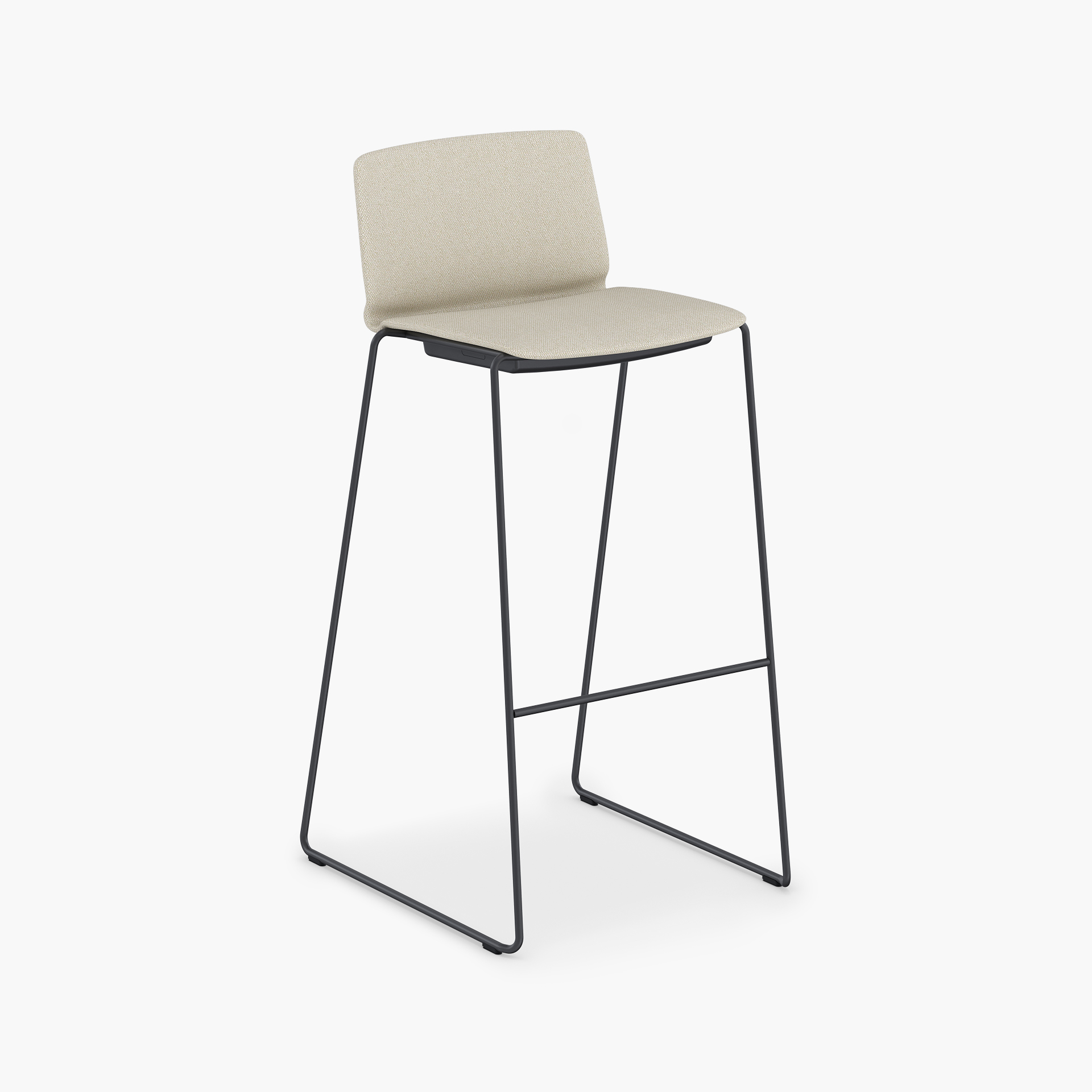 Curve Vollpolster Barhocker