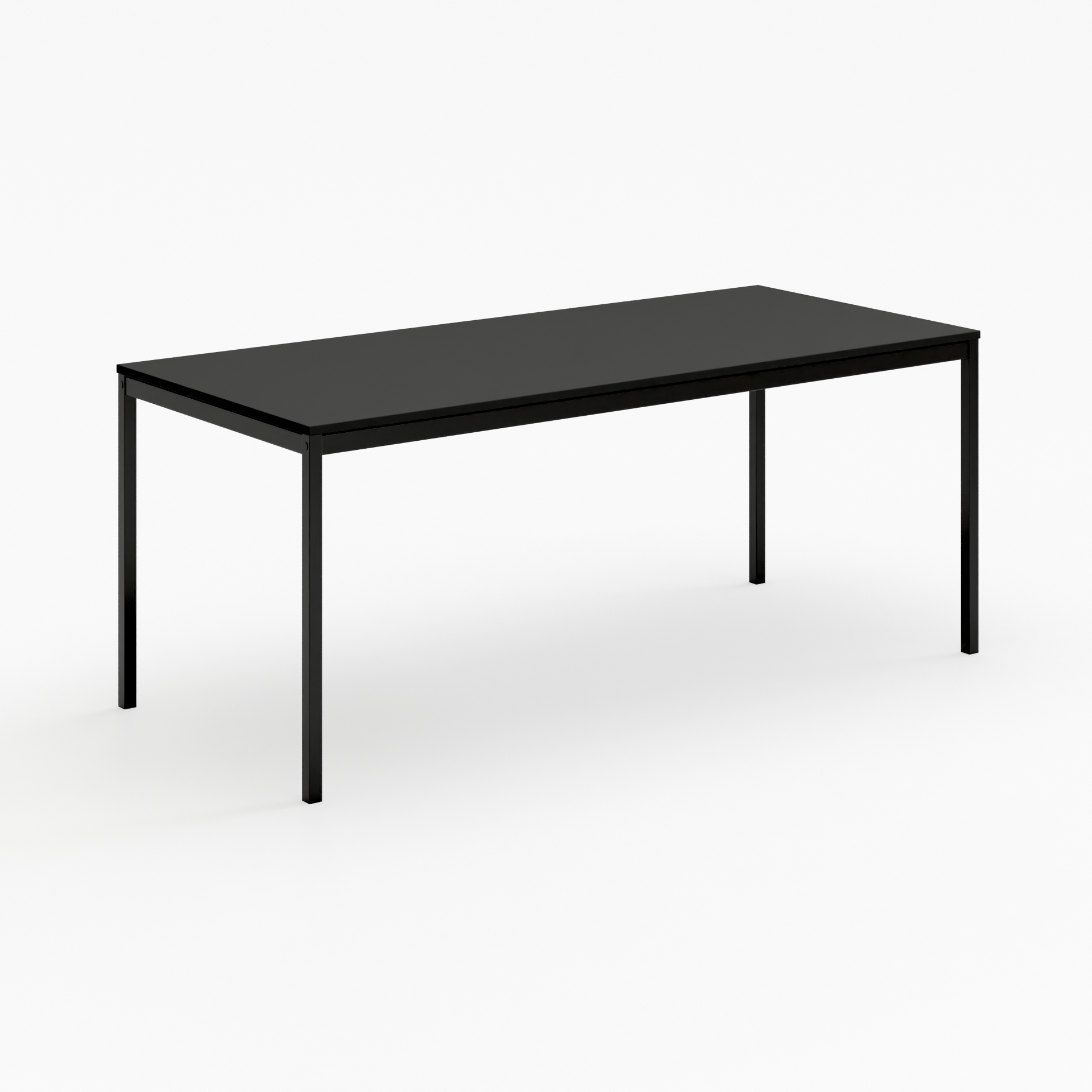 s60 Seminartisch – Gestell Schwarz (glatt)