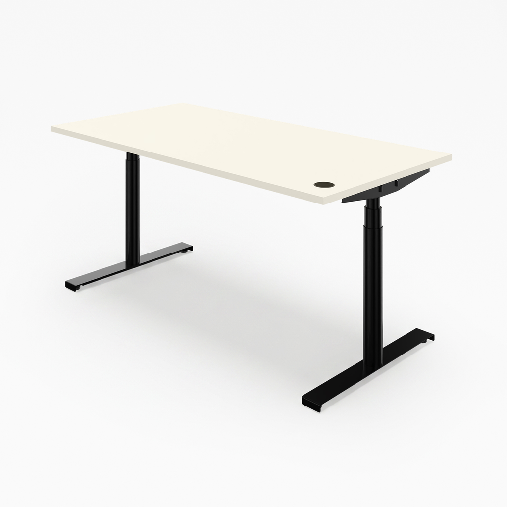 höhenverstellbarer Schreibtisch s42 – Gestell Schwarz (glatt)