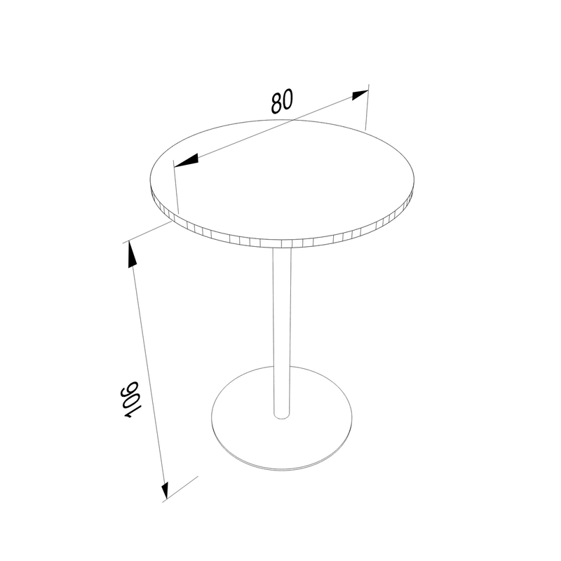 Bistrotisch – Technische Daten