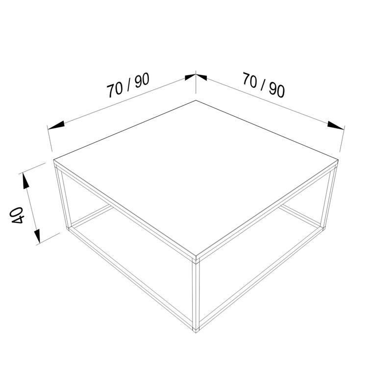 Framework Couchtisch – Technische Daten