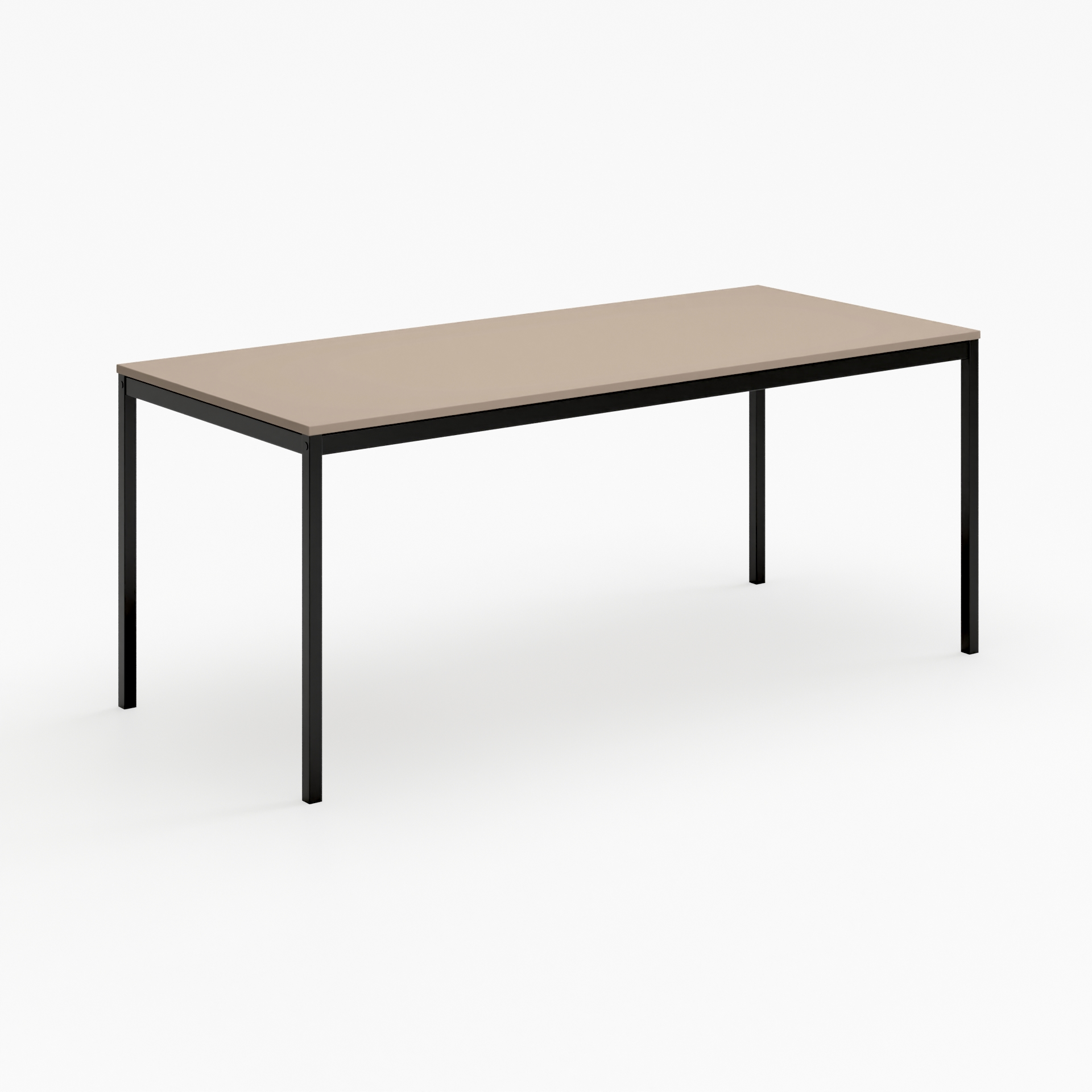 s60 Seminartisch – Gestell Schwarz (glatt)