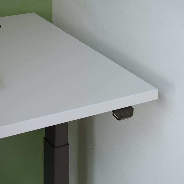 höhenverstellbarer Schreibtisch s22 – Gestell Weiß (glatt)
