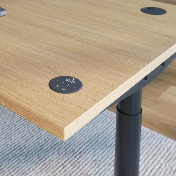höhenverstellbarer Schreibtisch s42 – Gestell Schwarz (glatt)