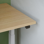 höhenverstellbarer Schreibtisch s22 – Gestell Schwarz (glatt)