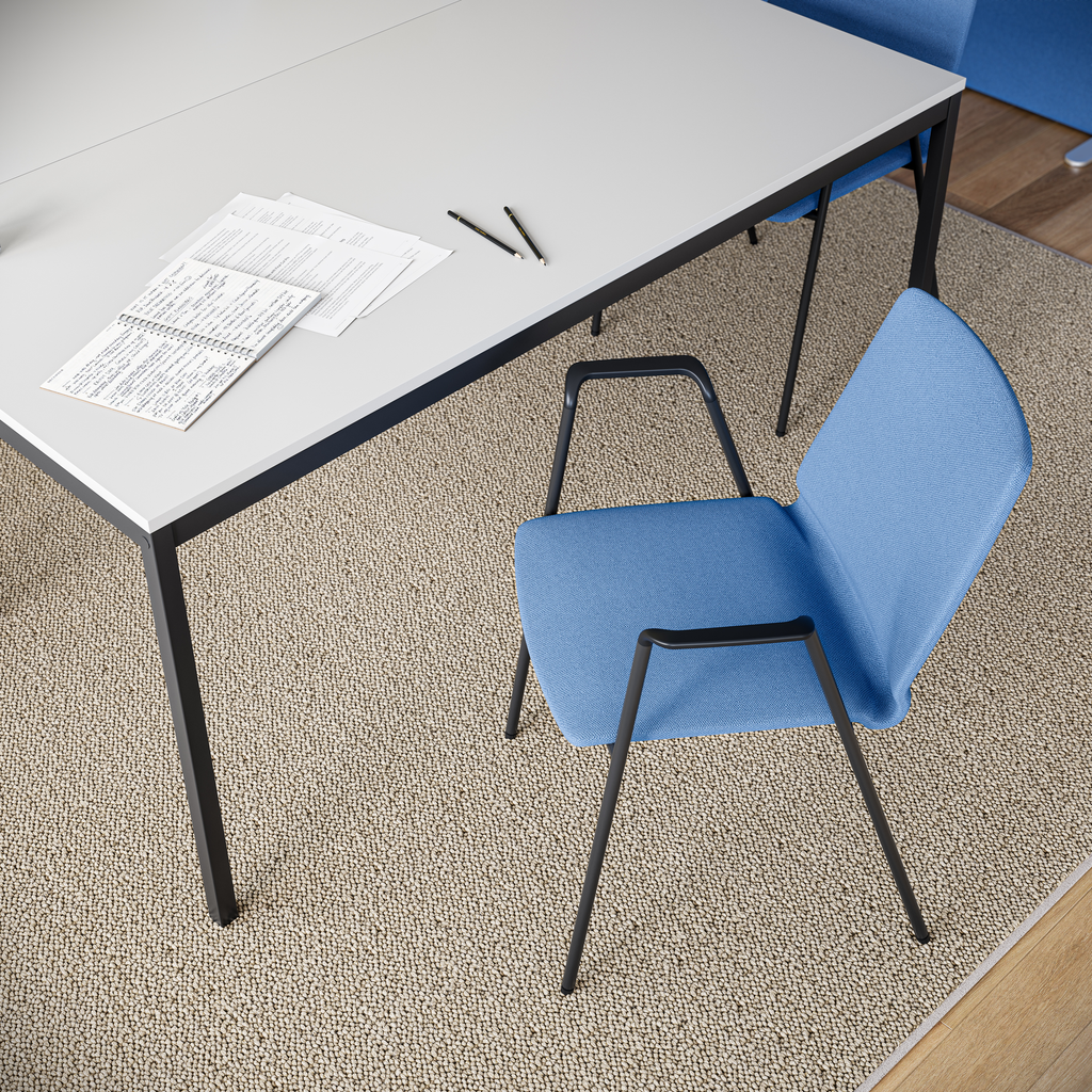 s60 Seminartisch – Gestell Schwarz (glatt)