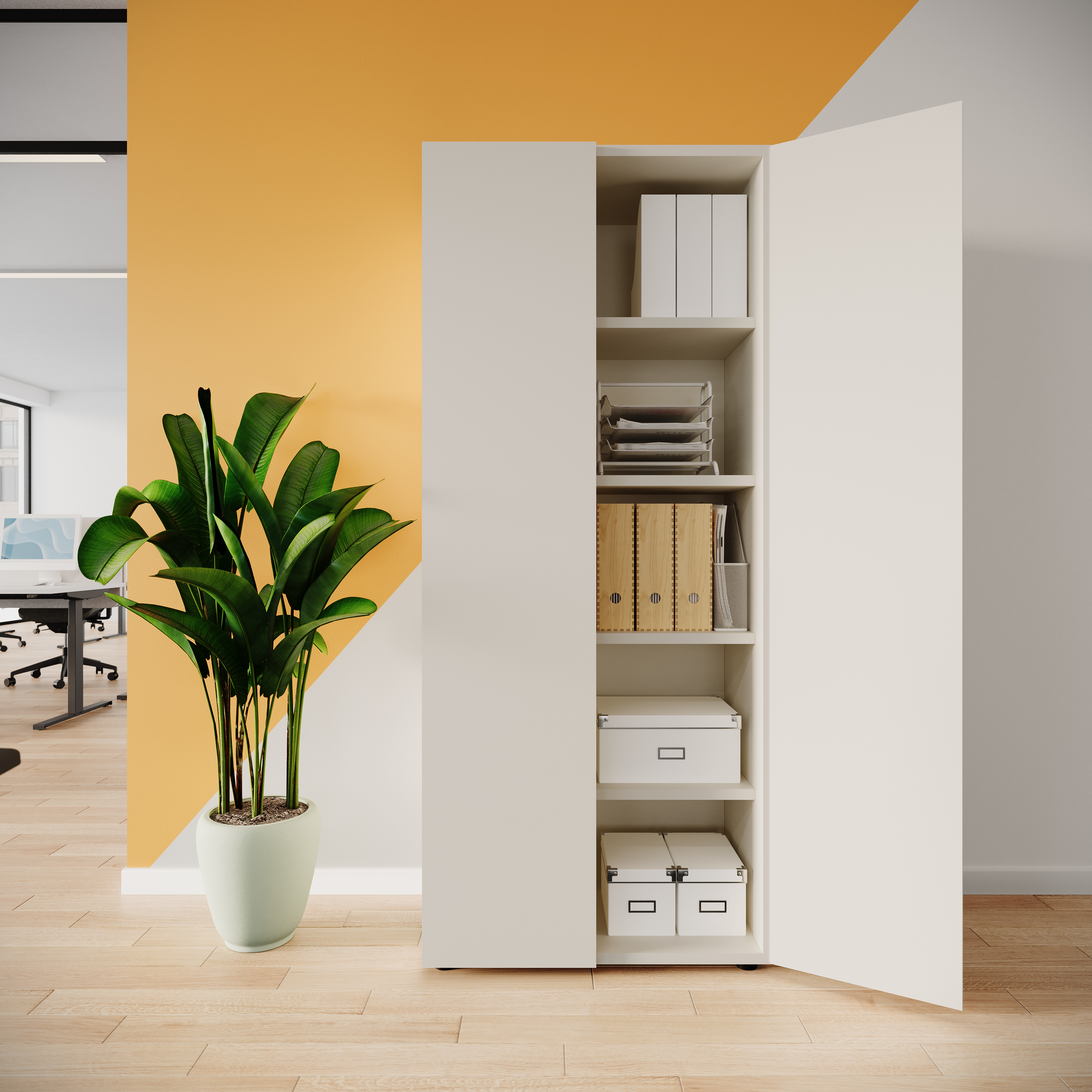 Drehtürenschrank