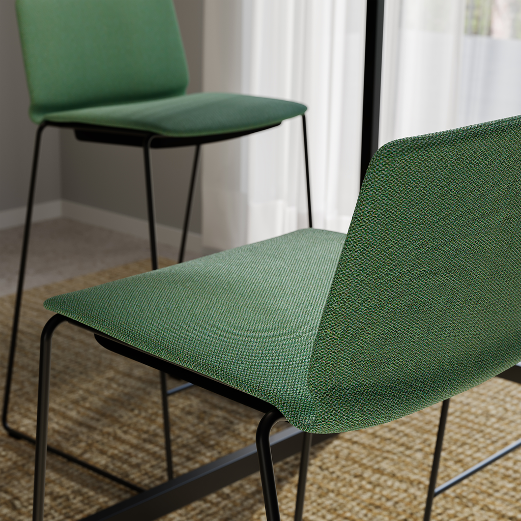 Curve Vollpolster Barhocker