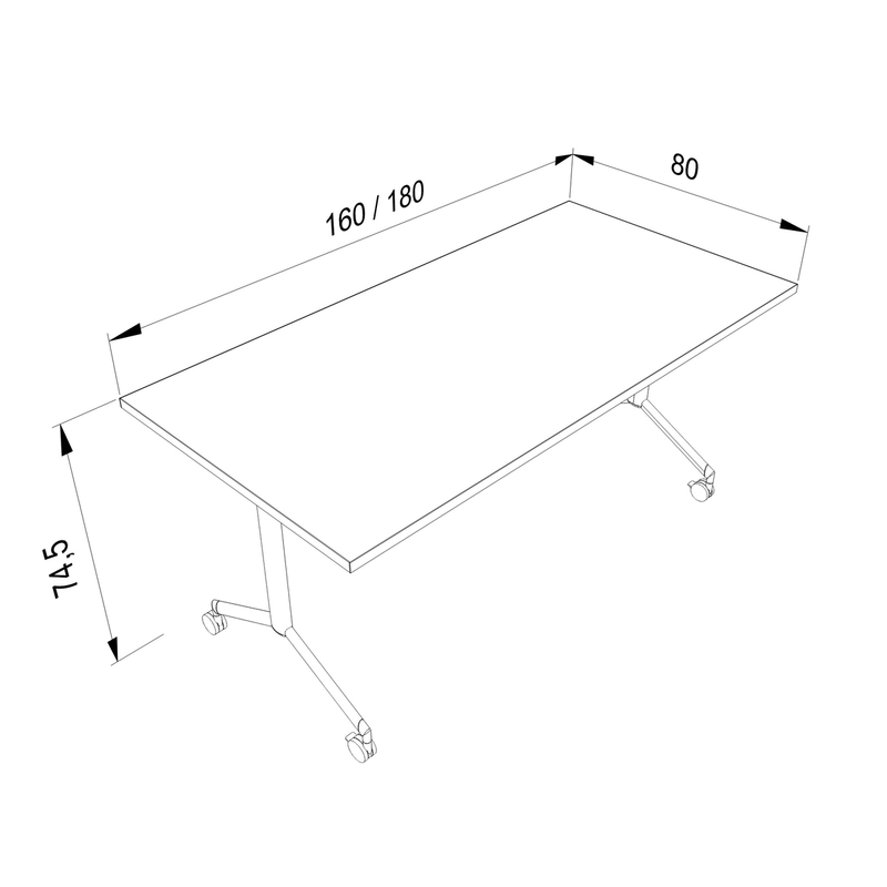 m510 – Gestell Schwarz (glatt) – Technische Daten