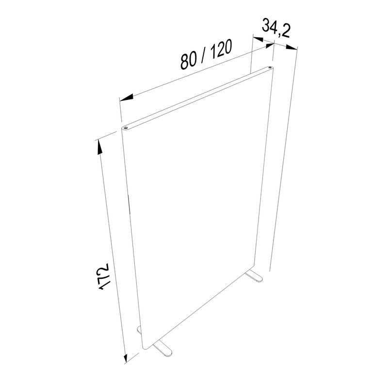 Stellwand Silent – Technische Daten
